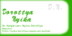 dorottya nyika business card